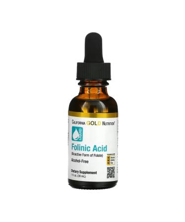 California Gold Nutrition Folinic acid Folinic Acid 30 ml - Buy Online on GoSupps.com