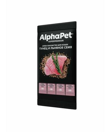 AlphaPet Cream-stall for cats tuna (4pcs x 12g) - Buy Online on GoSupps.com
