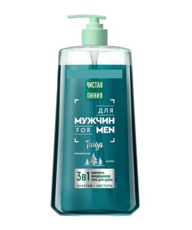 Clean line Shampoo for men 3 B1 Taiga Juniper and Sage 1000 ml