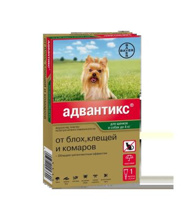 Elanco Drops on the withers for dogs and puppies Advantics 1 PIP