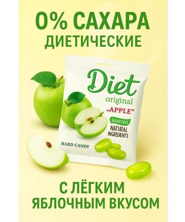 KRAMAR Without sugar candies mini "Diet" apple with juice 2 pcs - Buy Online on GoSupps.com