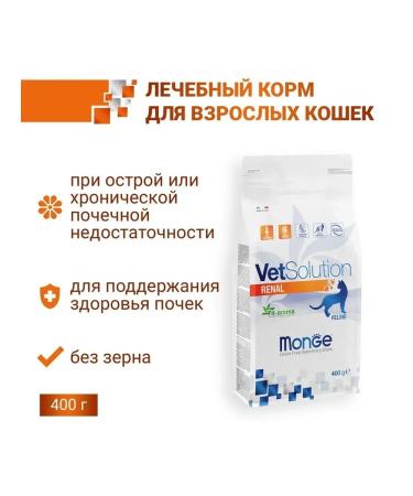 MONGE VetSolution Renal Cat Therapeutic food for cats 400 g - Buy Online on GoSupps.com