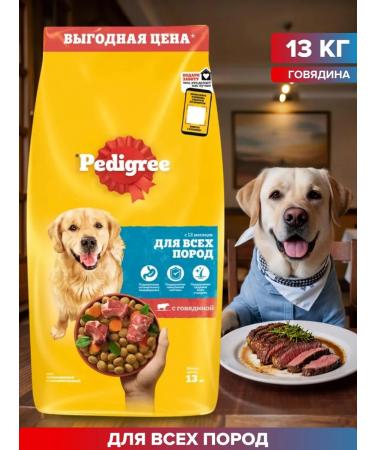PEDIGREE Dry food for adult dogs of all breeds beef 13 kg