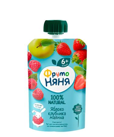 Frutonyanya Assorted puree fruit baby 3pcs 90g. Without sugar - Buy Online on GoSupps.com