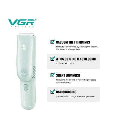 Children's trimmer for hair with a safe system