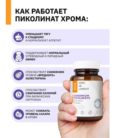 SDL Picoline chromium for weight loss and reduction of appetite - Buy Online on GoSupps.com