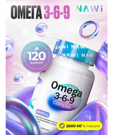 NAWI Omega 3-6-9 Fish oil for heart health 120k