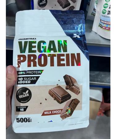 Quamtrax Nutrition Vegan protein vegetable Vegan Protein 500 grams of chocolate