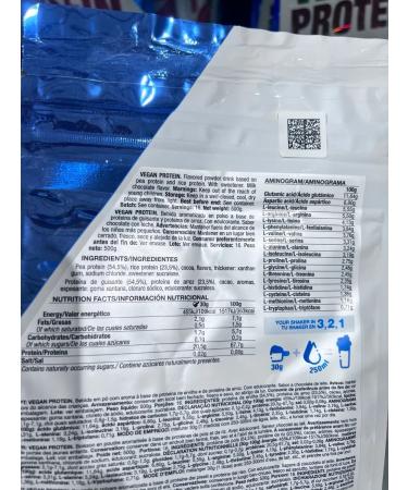 Quamtrax Nutrition Vegan protein vegetable Vegan Protein 500 grams of chocolate - Buy Online on GoSupps.com