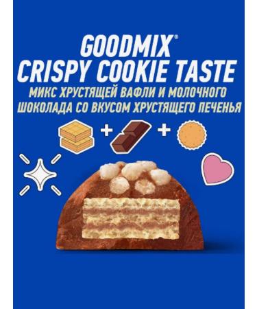 GoodMix Assorted chocolate bars Gudmix. 5 types of 2 pieces - Buy Online on GoSupps.com