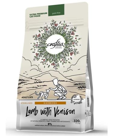 CRAFTIA Dry food for cats made of lamb with venison 320 g - Buy Online on GoSupps.com