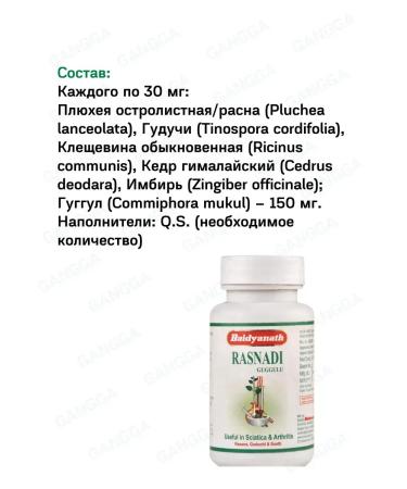 Baidyanath Rasnadi Guggul Rasnadi Gugglu 2x80 tab - Buy Online on GoSupps.com