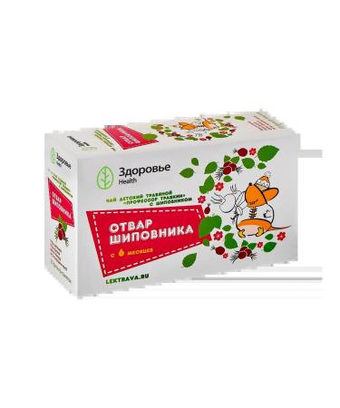 Tea children's herbal professor Travkin with rose hips decoction of shi ...