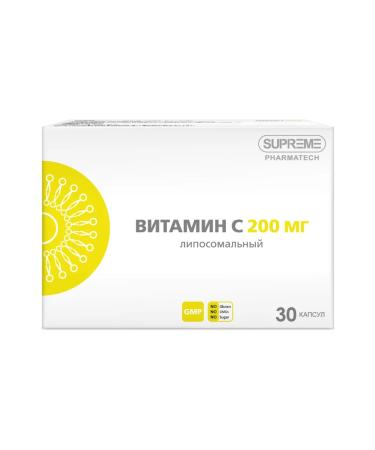 Supreme Pharmatech Liposomal vitamin C 200 mg 30 pcs - Buy Online on GoSupps.com
