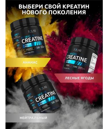 SOLAB Creatine Monohydrate with Taurin and BCAA 30 servings - Buy Online on GoSupps.com