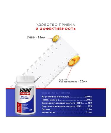UNIC OMEGA-3 with lutein and zeaxantin capsule weighing 700 mg ... - Buy Online on GoSupps.com