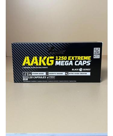 Olimp Nutrition Arginine amino acids Aakg Mega Caps 1250 120 capsules