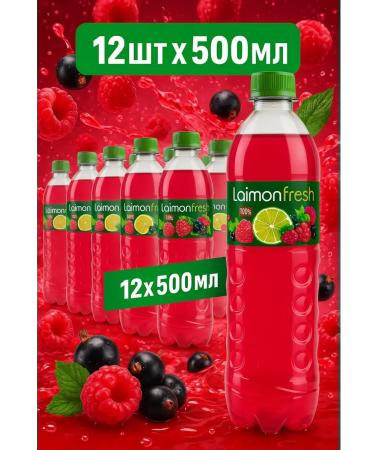 Laimon Fresh drink raspberry and currant 500ml x 12 pcs