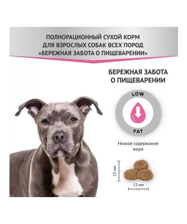 Miratorg Dry feed of dogs of all breeds care for digestion 1.5 kg - Buy Online on GoSupps.com