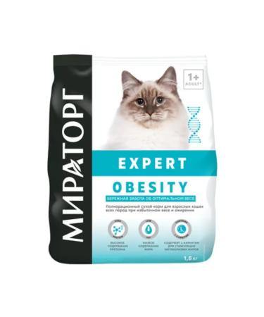 Miratorg Vet. Cat food for excess. weight and obesity dry 1.5 kg - Buy Online on GoSupps.com