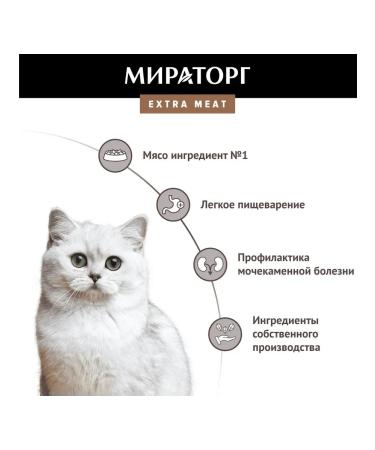 Miratorg Dry food with veal for sterilized cats 800 g - Buy Online on GoSupps.com