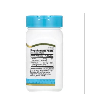 21st Century HealthCare Inc Magnesium 250 mg - Buy Online on GoSupps.com