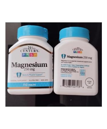 21st Century HealthCare Inc Magnesium 250 mg - Buy Online on GoSupps.com