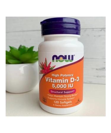 NOWNOW Vitamin D3 5O00 neutral 120 capsules
