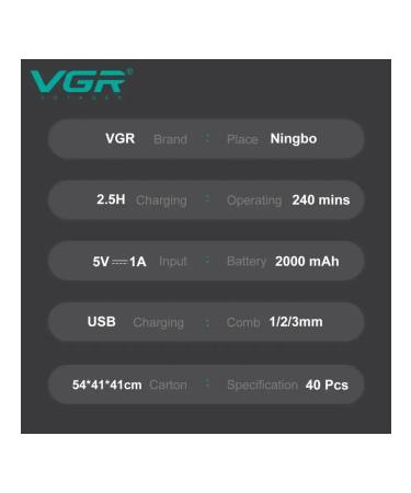 Trimmer for hair cutting V-906 Golden - Buy Online on GoSupps.com