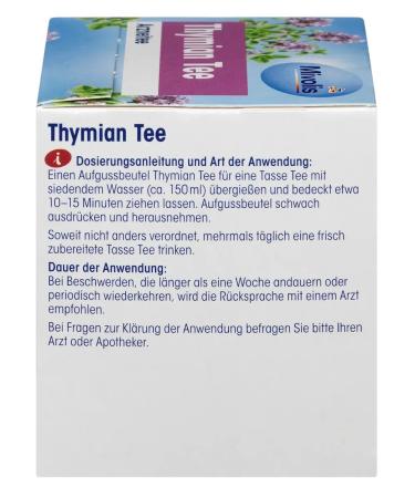 Mivolis Tea with thyme 12 bags Germany - Buy Online on GoSupps.com