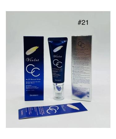 DEOPROCE Korean Moisturizing Foundation CC Cream for Face 21 Tones with Collagen - Buy Online on GoSupps.com