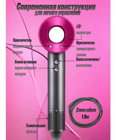 R-Time Hair hair dryer Powerful with nozzles 5 in 1 - Buy Online on GoSupps.com