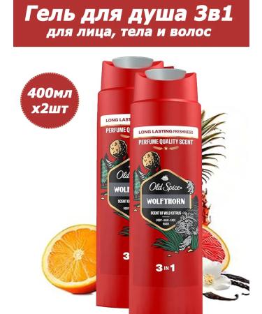 Old Spice Wolfthorn shower gel for men 3B1 800ml