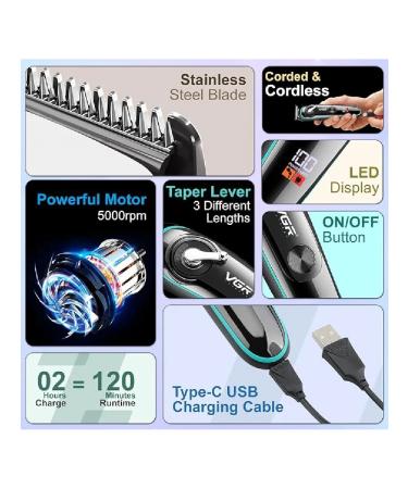 Mask for hair cutting men's wireless VGR - Buy Online on GoSupps.com