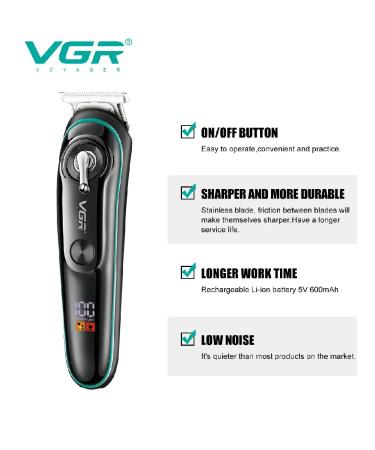 Mask for hair cutting men's wireless VGR - Buy Online on GoSupps.com