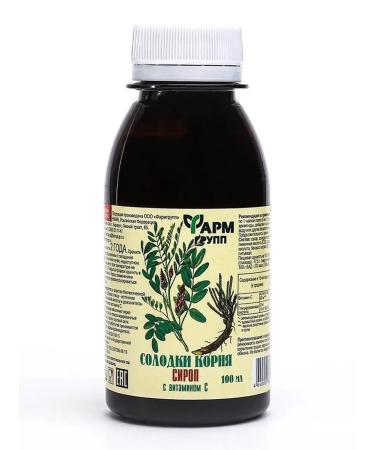Pharmgroup Syrup root licorice with vitamin C 100ml. From cough - Buy Online on GoSupps.com