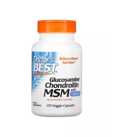 Doctor's Best Glucosamine chondroitin and MSM. Complex for joints 120 pcs
