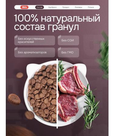 BLITZ Dry food for cats with lamb 10kg - Buy Online on GoSupps.com