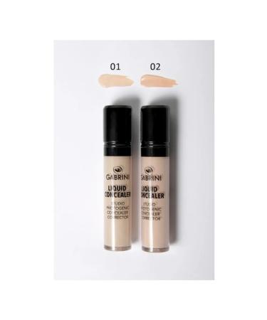 Conceler "Liquid Concealer" Gabrini 02 light-beige - Buy Online on GoSupps.com