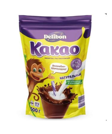 DOCTOR TASTE Cocoa drink soluble Delibon for children 500 g - Buy Online on GoSupps.com