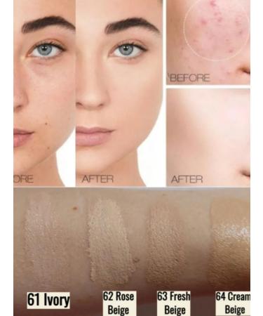 Tonal cream and concealer 2B1 63 Fresh Beige 30ml - Buy Online on GoSupps.com