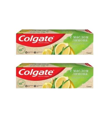 Colgate Toothpaste refreshing cleanliness with lemon oil 75 ml 2 pcs