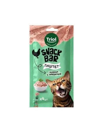 Triol Cat a treat "Paste made of chicken with macrel" 40g 5pcs - Buy Online on GoSupps.com