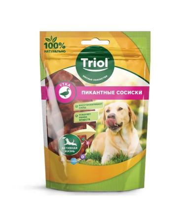 Triol Dog treating "Piquant sausages from duck" 70g 5pcs - Buy Online on GoSupps.com