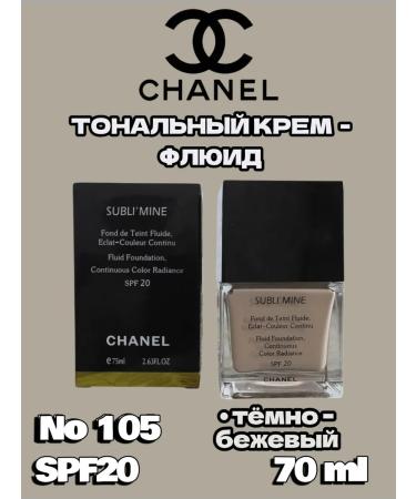 Chanel Foundation Tonal Cream Fluid Subli Mine 70ml from. 105 dark beige - Buy Online on GoSupps.com