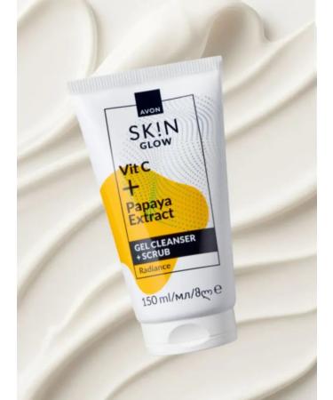 AVON Cleaning Gel-Crascob for the face of Skin Glow with vitamin C and
