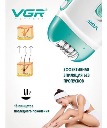 VGR Female epalator V-726 for hair removal - Buy Online on GoSupps.com