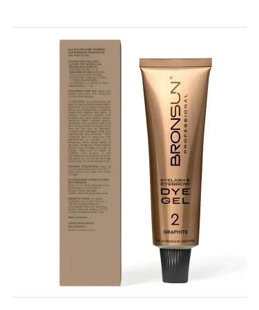 Bronsun Gel-color for eyelashes and eyebrows No. 2 graphite 15 ml - Buy Online on GoSupps.com