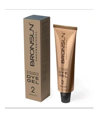 Bronsun Gel-color for eyelashes and eyebrows No. 2 graphite 15 ml - Buy Online on GoSupps.com