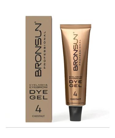 Bronsun Gel-color for eyelashes and eyebrows No. 4 Chestan 15 ml